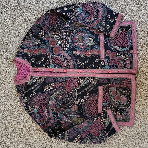Provence D'amour Jackets & Blazers - Provence d'amour Reversible Jacket Quilted Coat Medium Button-Up